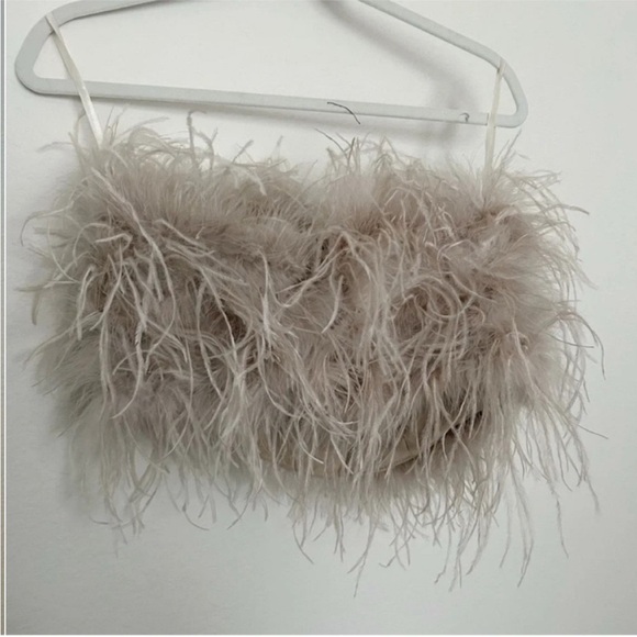 Lamarque Zaina Feather Top Dusty Rose - Picture 4 of 10